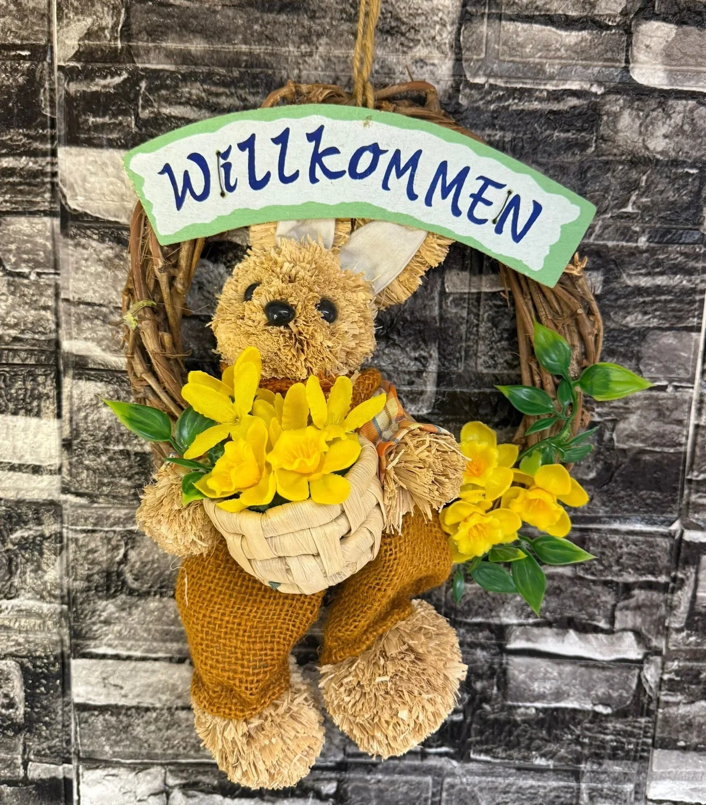 Türkranz „Willkommen“ mit Osterhase